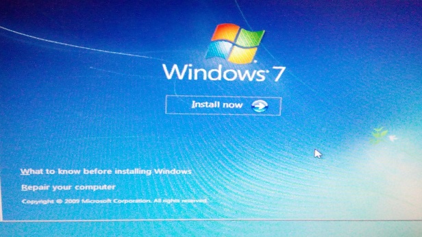 windows 7 setup process